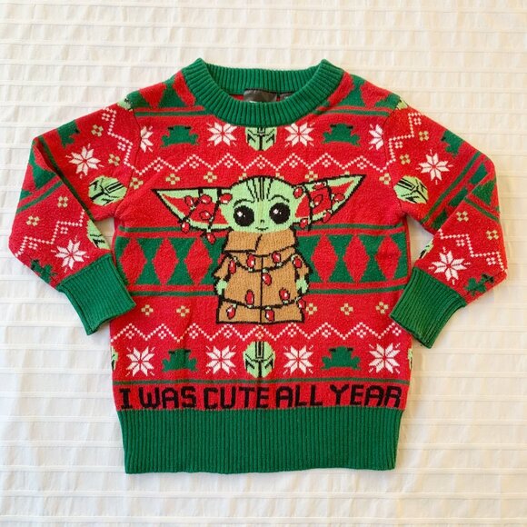 Star Wars Christmas Sweater • I Was Cute All Year • 12 Months - Picture 1 of 3